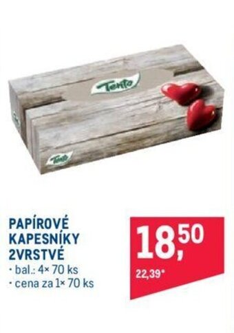 Makro PAPÍROVÉ KAPESNÍKY 2VRSTVÉ nabídka