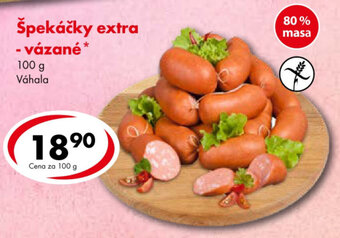 CBA Špekáčky extra - vázané nabídka
