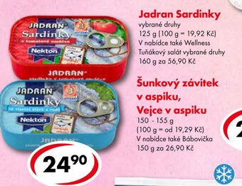 CBA Jadran Sardinky nabídka