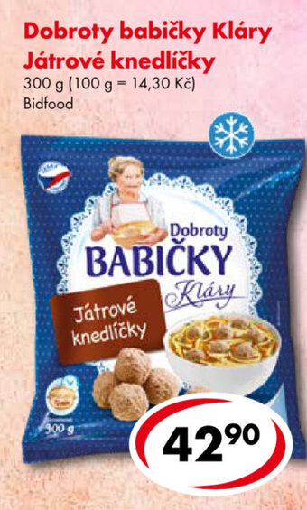 CBA Dobroty babičky Kláry Játrové knedlíčky nabídka