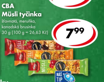 CBA CBA Müsli tyčinka nabídka