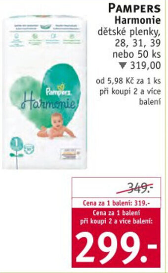 Rossmann Pampers Harmonie nabídka