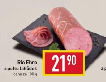 Billa Rio Ebro z pultu lahůdek cena za 100 g nabídka