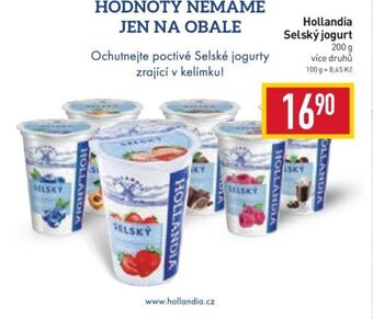 Billa Hollandia Selský jogurt 200 g nabídka