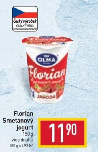 Billa Florian Smetanový jogurt 150 g nabídka