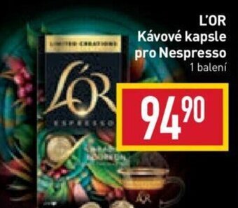 Billa L'OR Kávové kapsle pro Nespresso nabídka