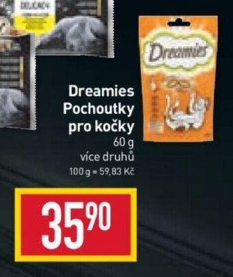 Billa Dreamies Pochoutky pro kočky nabídka