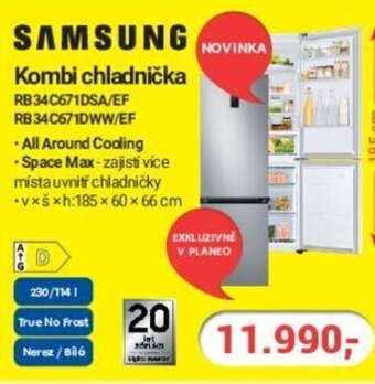 Planeo Elektro SAMSUNG Kombi chladnička nabídka