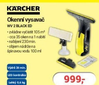Planeo Elektro KÄRCHER Okenní vysavač WV 2 BLACK ED nabídka