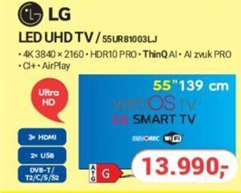 Planeo Elektro LG LED UHD TV/55 UR81003LJ nabídka