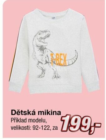 Kik Dětská mikina Příklad modelu, velikosti: 92-122, za nabídka