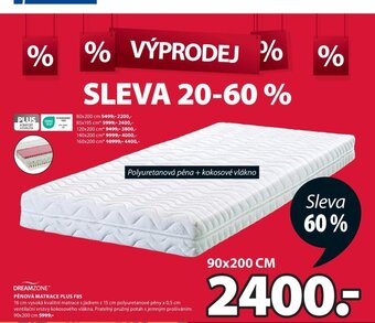 JYSK PĚNOVÁ MATRACE PLUS F85 nabídka