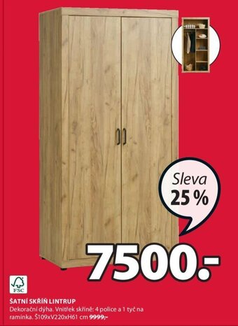 JYSK ŠATNÍ SKŘÍŇ LINTRUP nabídka