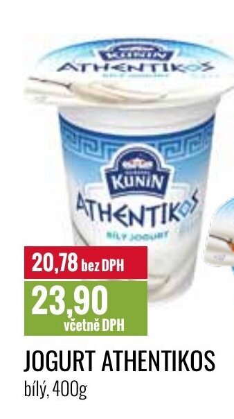 Ratio JOGURT ATHENTIKOS nabídka