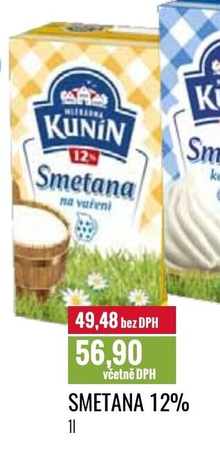 Ratio SMETANA 12% nabídka