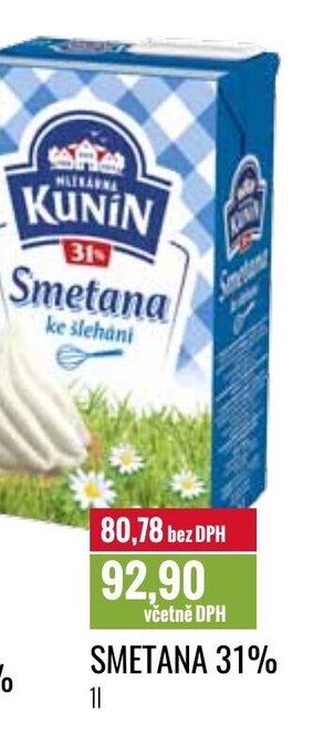 Ratio SMETANA 31% nabídka
