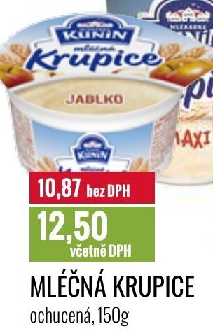Ratio MLÉČNÁ KRUPICE nabídka