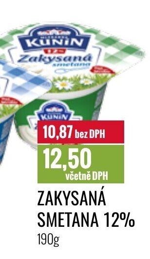 Ratio ZAKYSANÁ SMETANA 12% nabídka