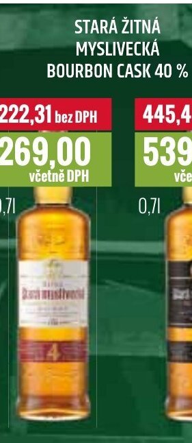 Ratio STARÁ ŽITNÁ MYSLIVECKÁ BOURBON CASK 40 % nabídka