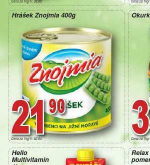 Lidl Hrášek znojmia nabídka