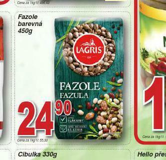 Lidl Fazole barevná nabídka