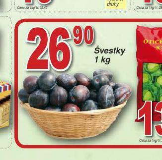 Lidl Švestky nabídka