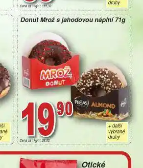 Lidl Donut mrož s jahodovou náplní nabídka