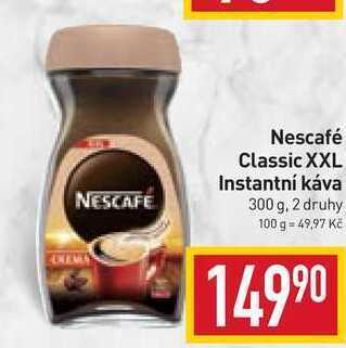 Billa Nescafé classic xxl instantní káva 300 g nabídka