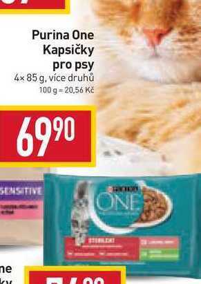 Billa Purina one kapsičky pro psy 4x 85 g nabídka
