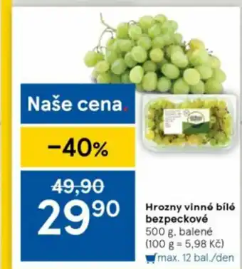 F&F Hrozny vinné bílé bezpeckové 500g nabídka