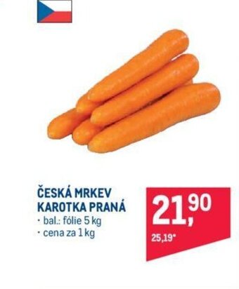 Makro ČESKÁ MRKEV KAROTKA PRANA nabídka