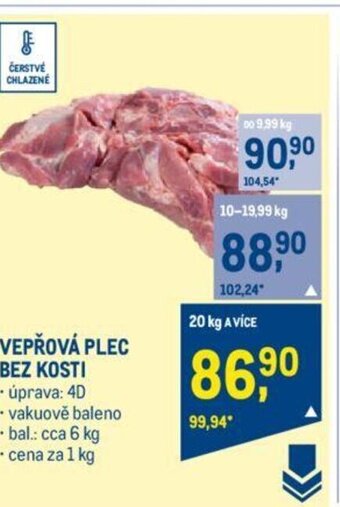 Makro VEPŘOVÁ PLEC BEZ KOSTI nabídka