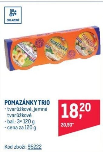 Makro POMAZÁNKY TRIO nabídka