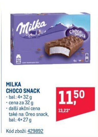 Makro MILKA CHOCO SNACK nabídka