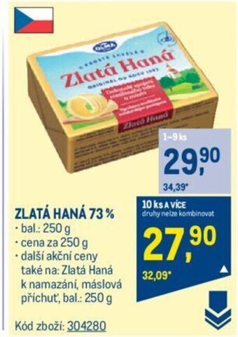 Makro ZLATÁ HANÁ 73% nabídka