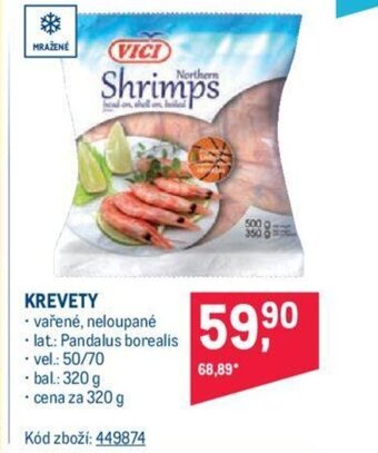 Makro KREVETY nabídka