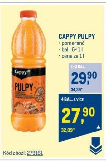 Makro CAPPY PULPY nabídka