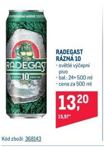 Makro RADEGAST RÁZNÁ 10 nabídka