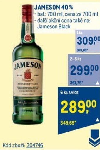 Makro JAMESON 40% nabídka