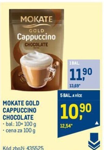 Makro MOKATE GOLD CAPPUCCINO CHOCOLATE nabídka