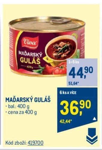 Makro MAĎARSKÝ GULÁŠ nabídka