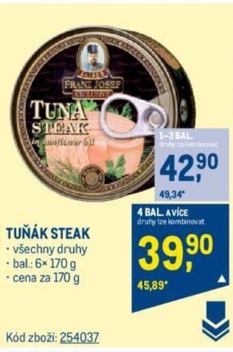 Makro TUŇÁK STEAK nabídka