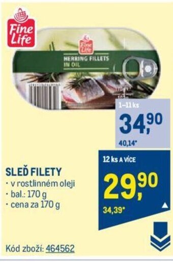 Makro SLEĎ FILETY nabídka