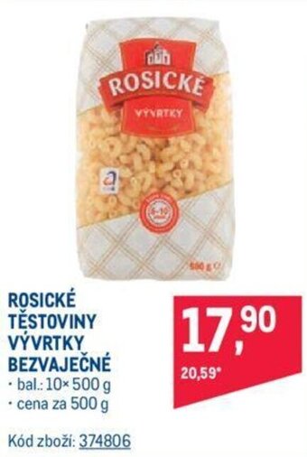 Makro ROSICKÉ TĚSTOVINY VÝVRTKY BEZVAJEČNÉ nabídka