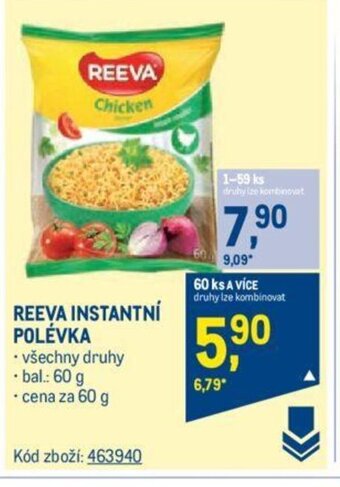 Makro REEVA INSTANTNÍ POLÉVKA nabídka