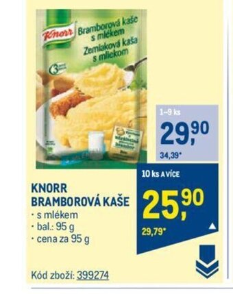 Makro Knorr Bramborová kaše nabídka