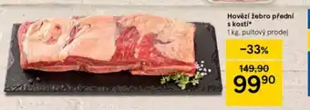 F&F Hovězí žebro předni s kostí 1kg nabídka