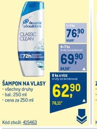 Makro ŠAMPON NA VLASY nabídka