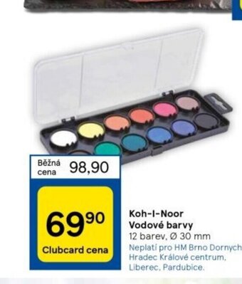 Tesco Koh-I-Noor Vodové barvy nabídka