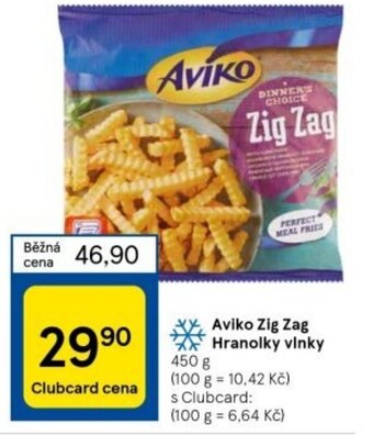 Tesco Aviko Zig Zag Hranolky vlnky nabídka